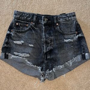 Divided Jean Shorts